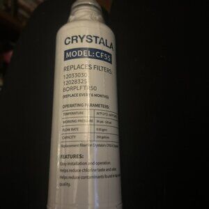 Crystala Replacement Refrigerator CF55 Water Filter 12033030 12028325 BORPLFTR50